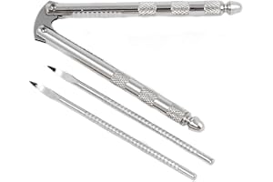 Chef Craft Classic Nut Cracker with Picks, 6.75 inch, Stainless Steel