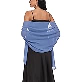 Vickorpen Shawls and Wraps Soft Chiffon Scarve Scarf For Evening Party Dresses Wedding Stole