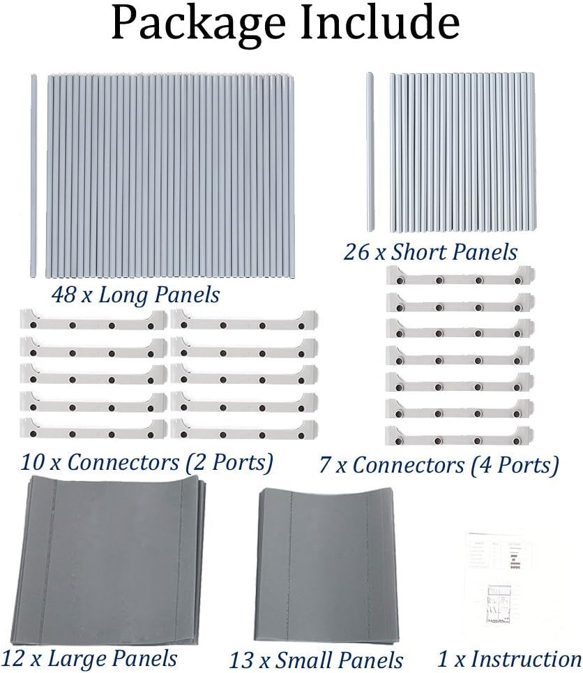 Jaketen Bookshelf 9-Cubes Book Shelf Office Storage Shelf Plastic Storage Cabinet (Grey): Kitchen & Dining