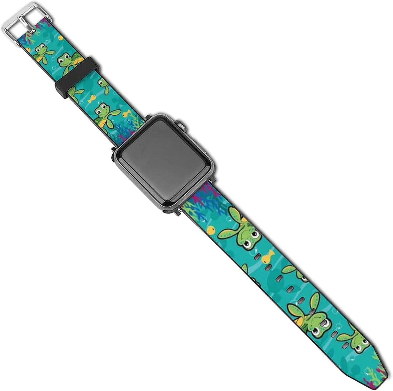 Replacement Band Compatible with Apple Watch Band Series 5/4/3/2/1, Soft Waterproof PU Leather Strap Wristband Compatible with iWatch 38mm 40mm 42mm 44mm