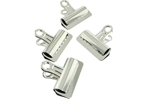 Longdex Bulldog Clip 4PCS 75mm/3Inch Alloy Bulldog Grip Clip for Photos Maps Papers Bills