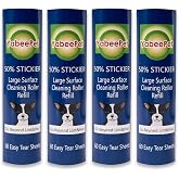8 inch Large Surface Roller Refill for Scotch-Brite 50% Stickier Lint Roller, Works Great On Pet Hair (60 Sheets per Roll, 4 Pack)