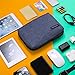 BAGSMART Electronic Organizer Small Travel Cable Organizer Bag for Hard Drives, Cables, USB, SD Card, Blue