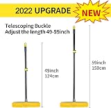 KeFanta Rubber Floor Brush with 150 cm Handle - Pet Hair, Carpet & Floor Cleaner view 8
