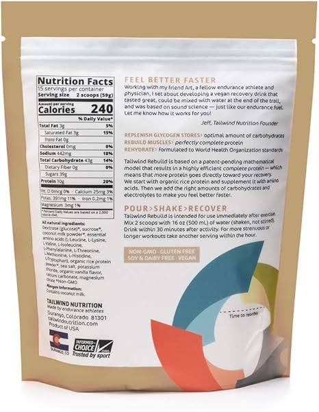 tailwind nutrition recovery