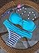 Nulibenna Push Up Two Piece Bikini Swimsuit Candy Patch Padded Swimwear Blue Medium