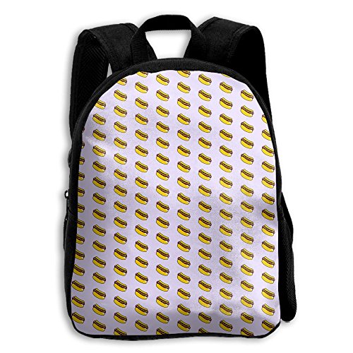 Hotdog Patterns Kid Boys Girls Toddler Pre School Backpack Bags Lightweight