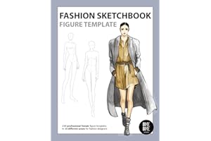 Fashion Sketchbook Figure Template: This professional Fashion Illustration Sketchbook contains 230 female fashion figure templates. All fashion ... in Paris and are now available in this Book