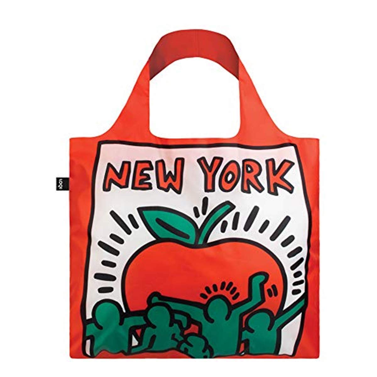 LOQI LOQI Keith Haring New York Bag Travel Tote Red