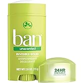 Ban Invisible Solid Antiperspirant and Deodorant for Women and Men, Sweet Simplicity Scent, 2.6 Oz.