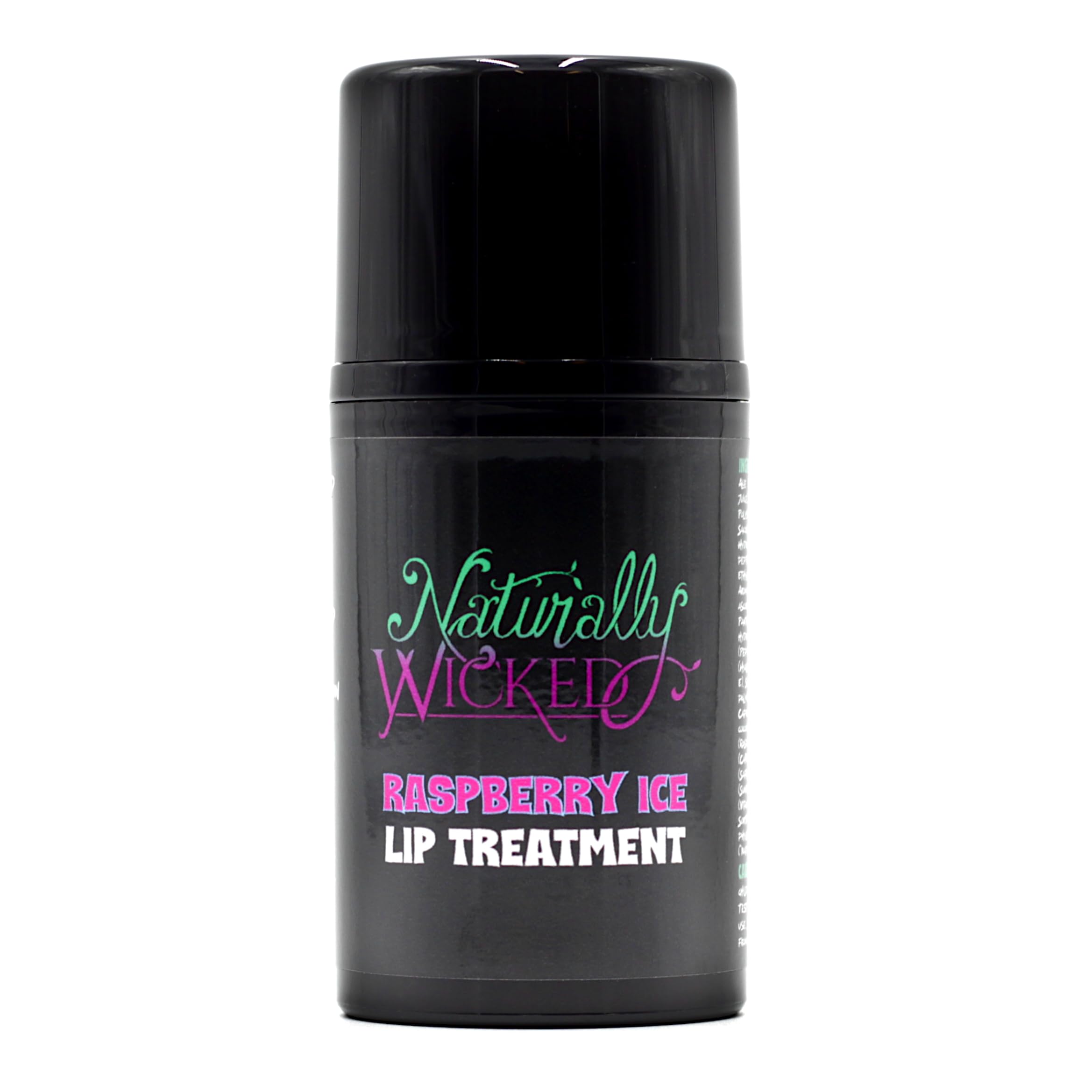 Naturally Wicked® Raspberry Ice Lip Treatment 50ml - Hydrates, Plumps & Heals with Hyaluronic Acid & Peptides