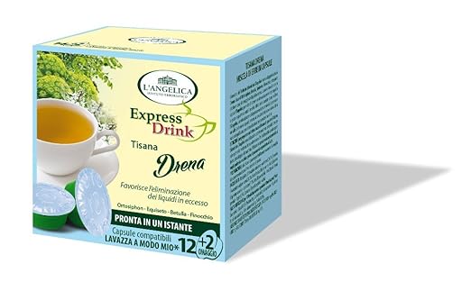 title=L'Angelica Tisana Drena, Capsule Compatibili con il Sistema a Modo Mio- 14
