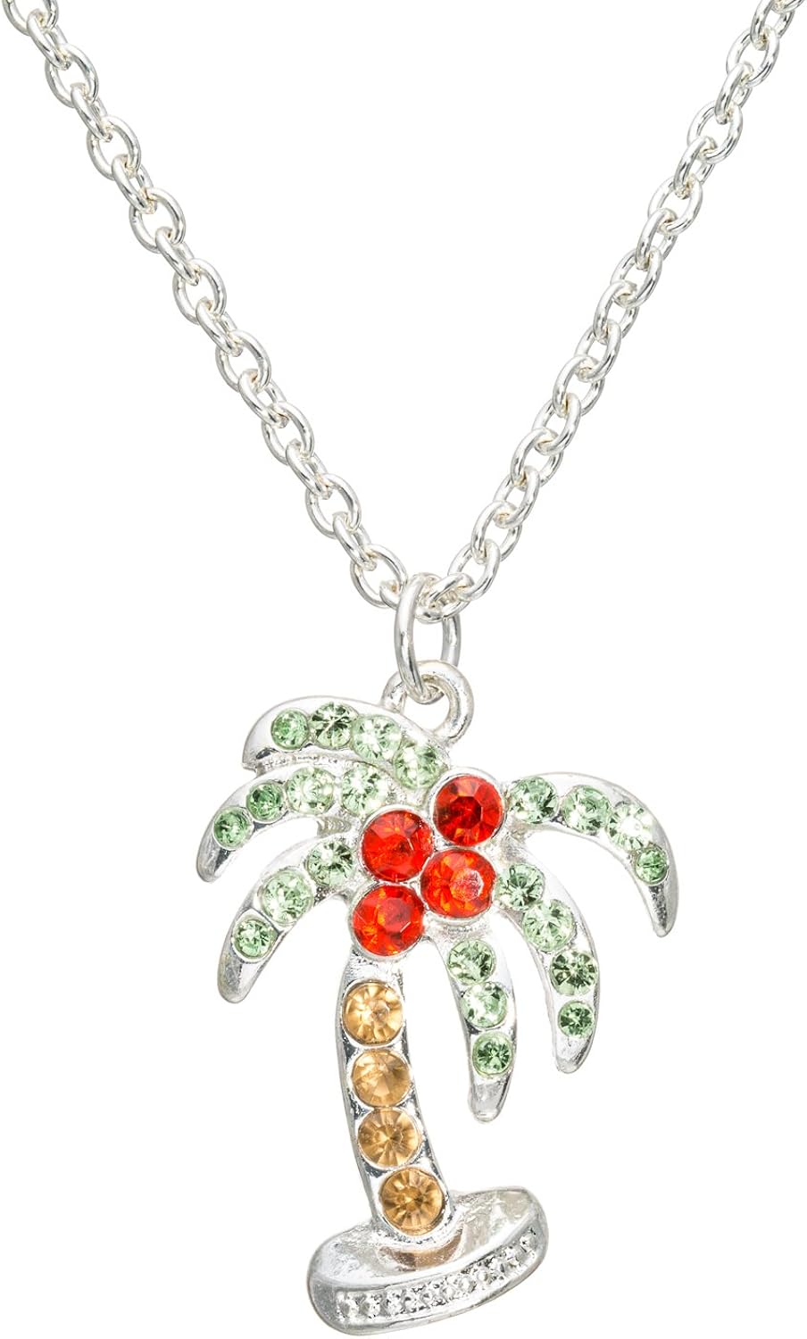 Amazon Com Fairy Dust Small Tropical Palm Tree Pendant Beach