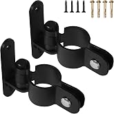Wall Mount Gate Hinge, Carbon Steel Fence Post Chain Link Gate Hinges for Wall Mount Farm Fence Gate, Fits 1-5/8" Outer Diameter Pipes(1-5/8"-2 Packs)