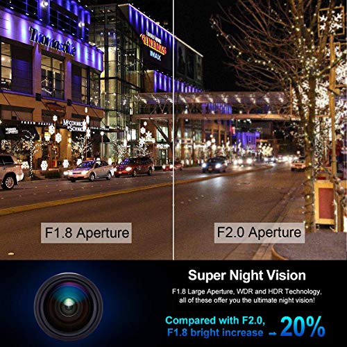 70mai Dash Cam,1944P FHD Dash Camera Pro DVR Driving Recorder with GPS and WiFi and Night Vison for Cars, Voice Control, Emergency Recording, APP Control Dashboard, G-Sensor, WDR, Parking Monitor