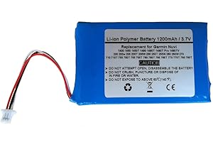 Starnovo Replacement GPS Navigator Battery for Garmi n Nuvi 1400 1450 1450T 1490 1490T, 1490T Pro, 1490TV