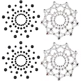 Lot De 6 Paires Cache-Tétons Strass – Pasties Autocollants Réutilisables à Paillettes, Accessoire Lingerie Sexy Et Jeu De Rôle