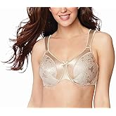 Bali Women's Minimizer Bra, Satin Tracings Underwire Bra, Bustline Slimmer, Full Coverage Bra