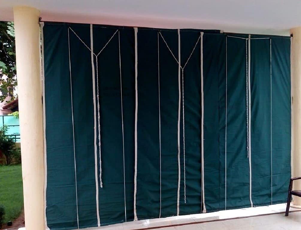 Buy Bamboo Curtains for Balcony, Windows, Privacy and Sun Shade (Green