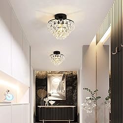 YYJLX Modern Small Crystal Ceiling Light Fixture