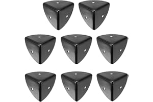 uxcell 8PCS Metal Corner Protector 1.5 x 1.5 x 1.5 Inch Box Edge Guard Protector Zinc Alloy Cabinets Speaker Corners Protecto