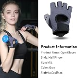 flintronic Gym Gloves Breathable Training Gloves with Silicone Pad view 5