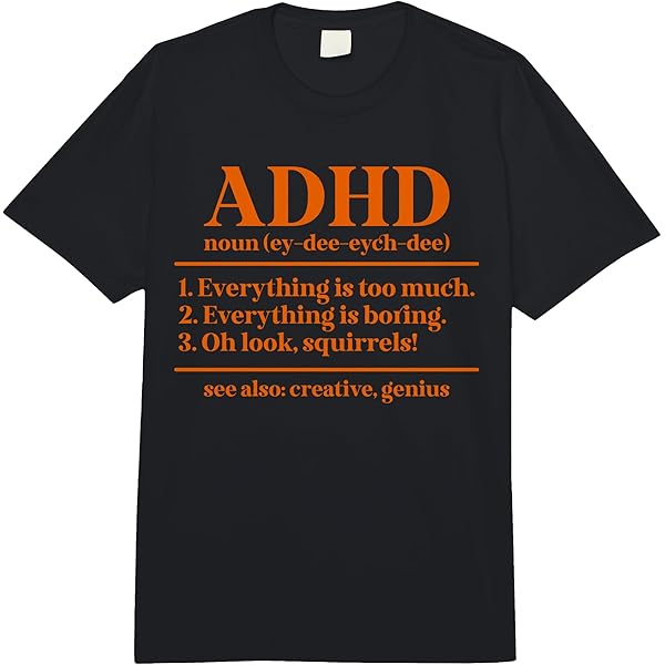 Amazon.com: ADHD Definition ADHD Awareness Month ADHD Warrior T