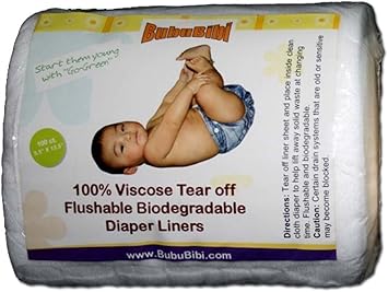 biodegradable cloth diaper liners