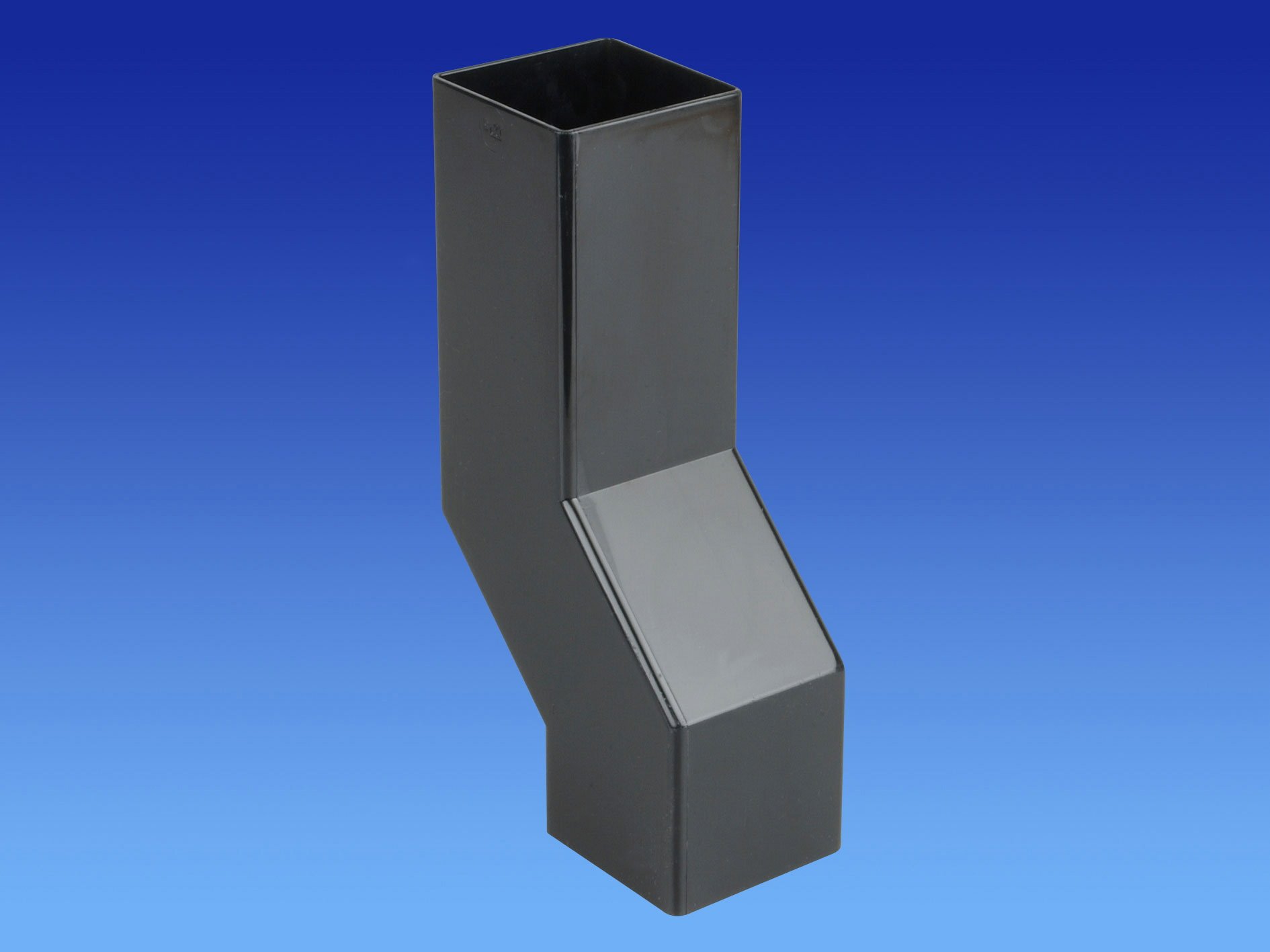 Wavin OSMA 4T838 Black Pipe Wall Offset for 61mm Square downpipes