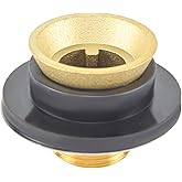 HYDRO MASTER Brass Closet Spud, Brass Urinal Spud, 1-1/2 Inch x 1-1/2 Inch