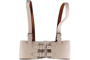 YYKSYDP Women Corset PU Leather Punk Bustier With Shoulder Strap Harness Underbust Girdle Waistband Shaping Bellyband