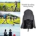 Cido Capllov Unisex Outdoor Sport 360 Degree Quick-drying UV50+ Protection Cap with Removable Sun Shield and Mask Perfect for Fishing Hiking Garden (Dark grey)