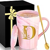 MNZZ Personalized Ceramic Coffee Mug with Lid Tea Cup Cool Grandma Gifts Grandmother Nana Glamma Mawmaw Yaya Abuela Abuelita Grandmas Mamaw Memaw Mimi Nonna Granny Oma Meme Christmas Xmas Present,D