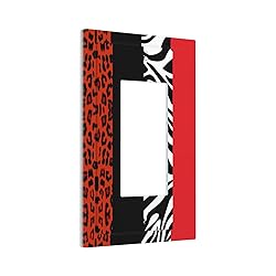 Red Black Geometric Cheetah Zebra Leopard Print
