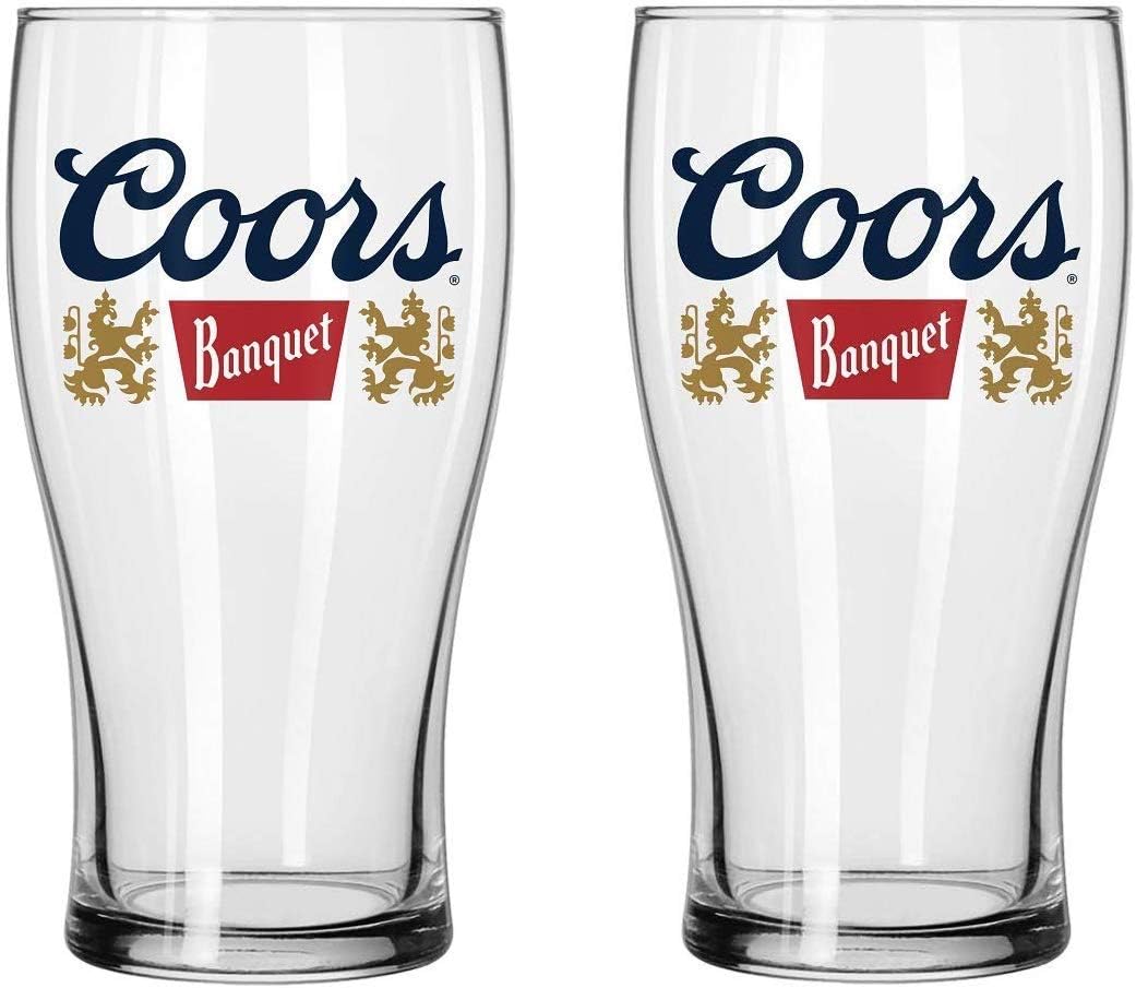 Coors Banquet 16 oz Pint Beer Glass Barware Glassware Amazon.ca Home