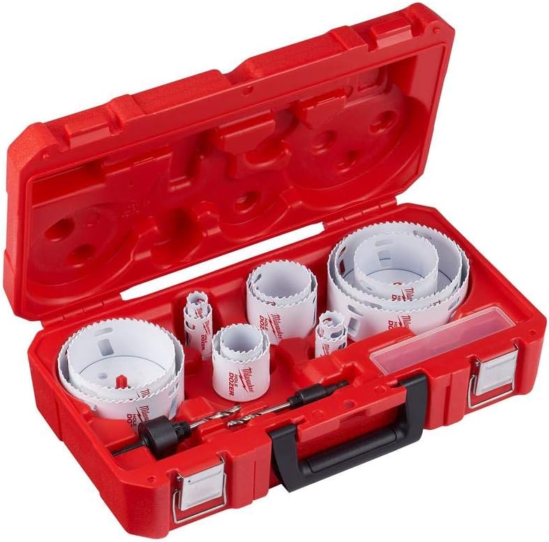 Milwaukee 21 Piece Bi-Metal All Purpose Hole Saw Kit With Case - MADE IN USA: Home Improvement