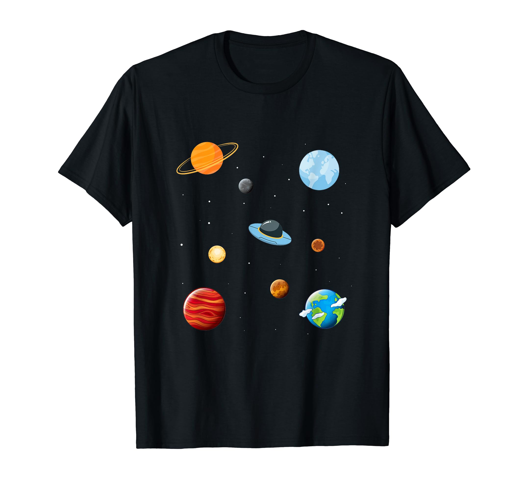 cosmos universe galaxy planets earth solar system astronaut T-Shirt