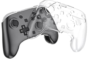 Crystal Clear Hard Shell Case for Switch 2 PRO Controller – Scratch-Resistant, Shockproof PC Protection with Precise Button C