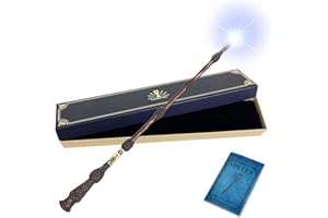 Light Up Magic Wizard Wand Rechargeable Illuminating Toy for Kids Witch Collection Cosplay Accessories (Honeycomb)