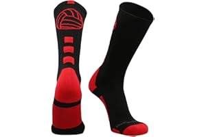 MadSportsStuff Volleyball Socks for Girls, Women & Teens in Crew Length Volleyball Accessories and Gifts