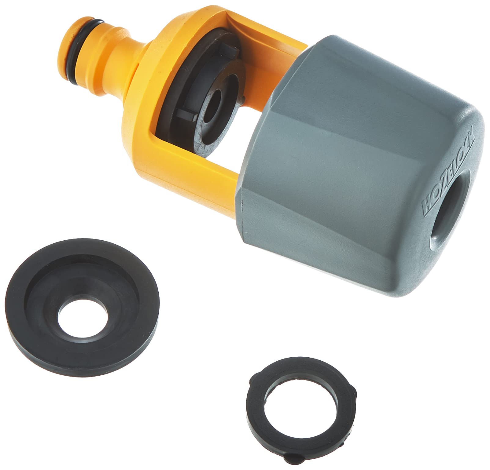 HOZELOCK - Indoor Mixer Tap Connector : Fits Square, Round and Mixer Taps up to 43 mm High and 34 Mm Wide, Supplied with 2 Gaskets for a Better Seal [2274P9000], Nicht zutreffend