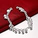 Cutesmile Fashion Jewelry 925 Sterling Silver Bells Chain Adjustable Bracelet/Anklet for Women