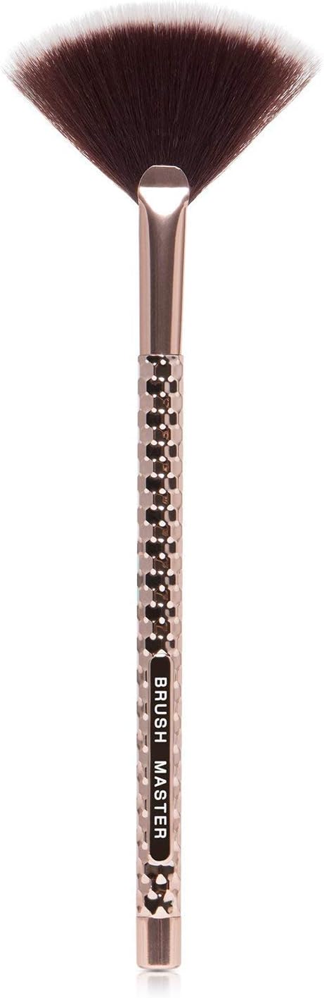 Fan Makeup Brush - Powder Concealer Foundation Blush Blending Highlight Bronzer Contour Makeup Brush - with Premium Soft Synthetic Hair