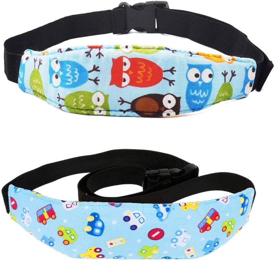 HorolasBaby Children Head Support for Car Seat Pram, Kids Safety Car Seat Sleep Aid Head Support Holder Belt, 2pcs