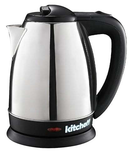 Kitchoff Stainless Steel Multipurpose Automatic Electric Kettle for Home, 1.8L, Standard (Silver, Kl3)