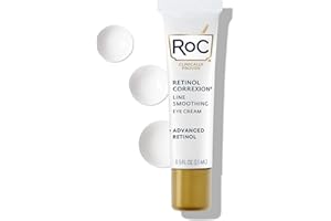 RoC Retinol Correxion Under Eye Cream for Dark Circles & Puffiness, Daily Wrinkle Cream, Anti Aging Skin Care Treatment Women and Men, 0.5 oz (Packaging May Vary)