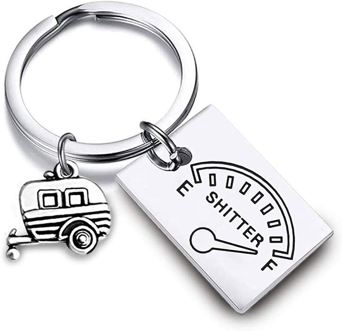 POTIY Shitter's Full Keychain RV Key Chain Christmas Vacation Gift