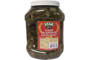 SENTICUM Star Sliced Jalapenos Nacho Rings, 100 Ounce