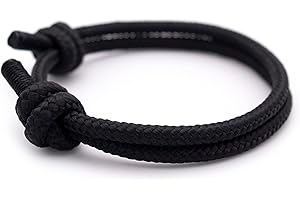 Wind Passion Stylish Super Durable Nautical Rope Cord Adjustable Bracelet for Men