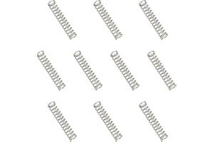 MECCANIXITY Compression Spring 2 mm OD 0.3 mm Wire 10 mm Free Length 304 Stainless Steel Small Extension Spring for DIY Projects Home Shop Repairs (Silver Tone, Pack of 10)